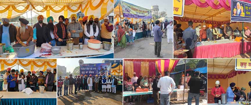 Langars were set up at various places for the people going to participate in martyrdom ceremonies.
